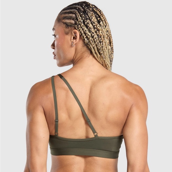 Gymshark Other - Olive Green Women's Sports Bra One Shoulder